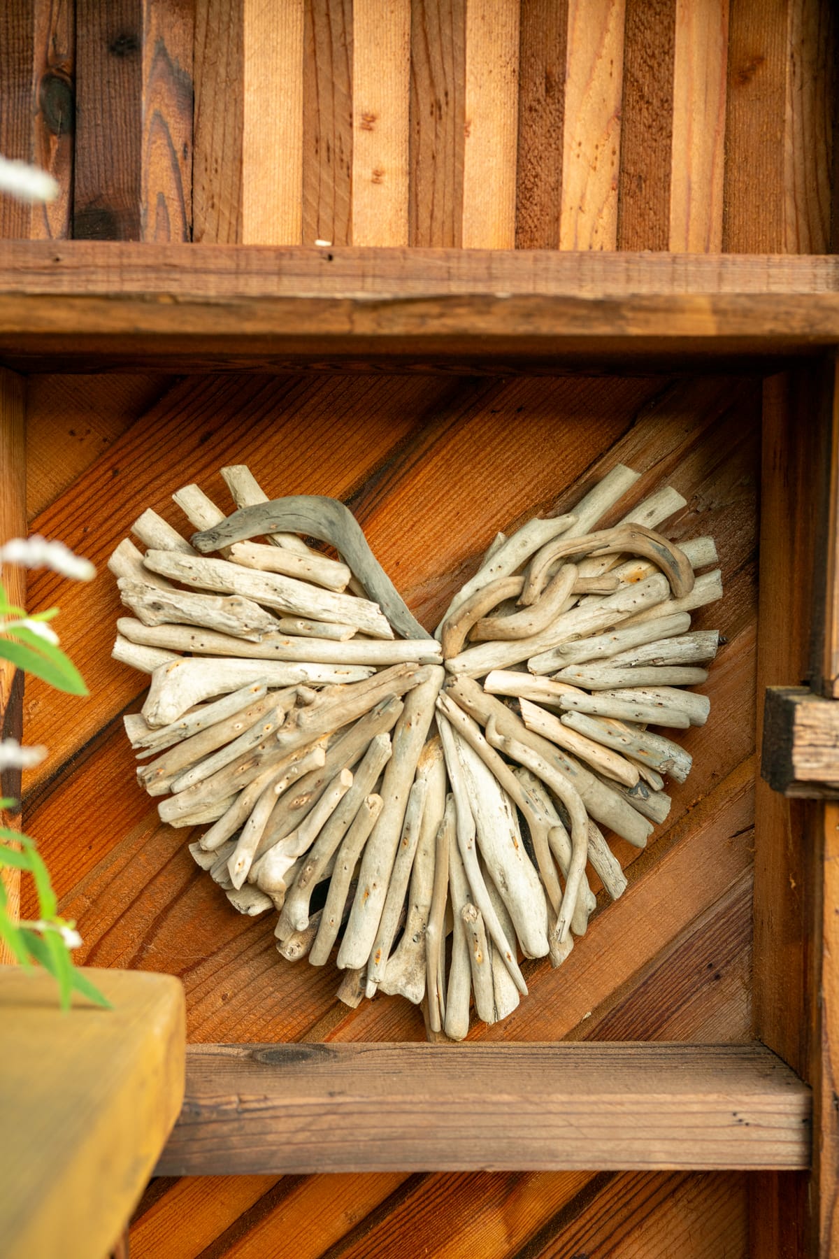 A woven wheat heart